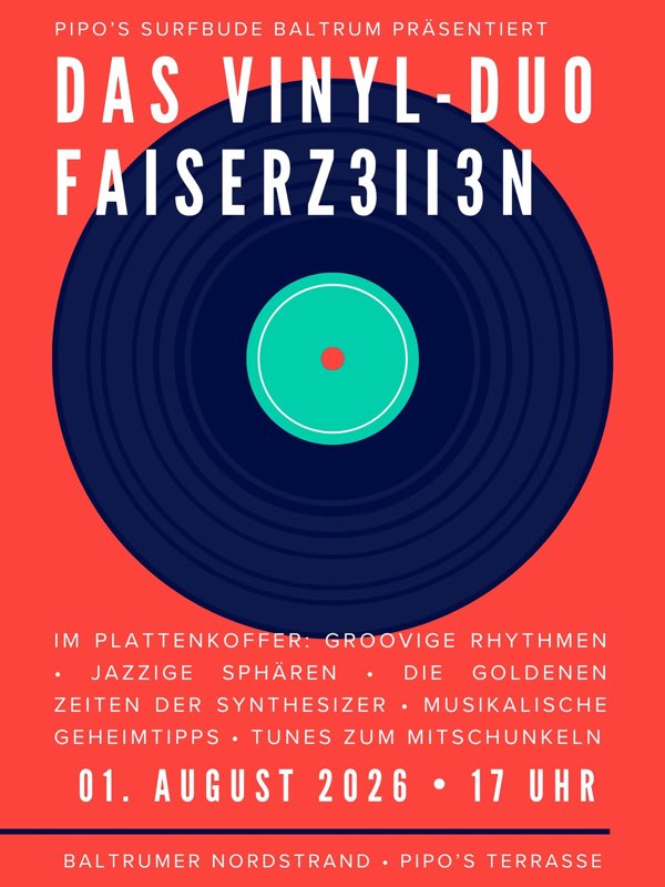 Das Vinyl-Duo FAISERZ3ll3N ist auf die Insel gezogen und hat einen Teil ihrer Plattensammlung mitgenommen. Am Samstag öf